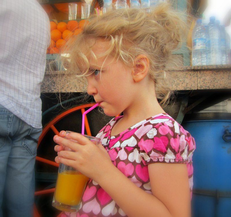 Fresh OJ from Stall 28 in the Jemaa el Fna Marrakech