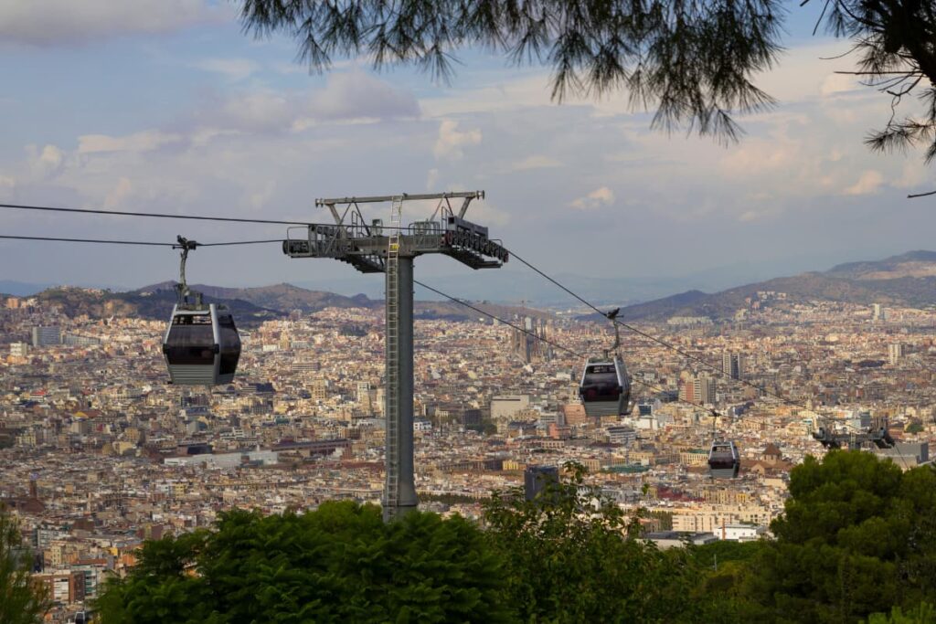 Fun activity cable cars Barcelona