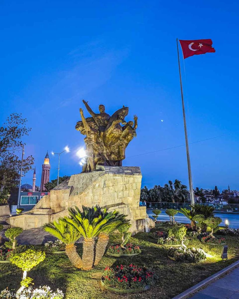 Republic Square in Antalya Turkey