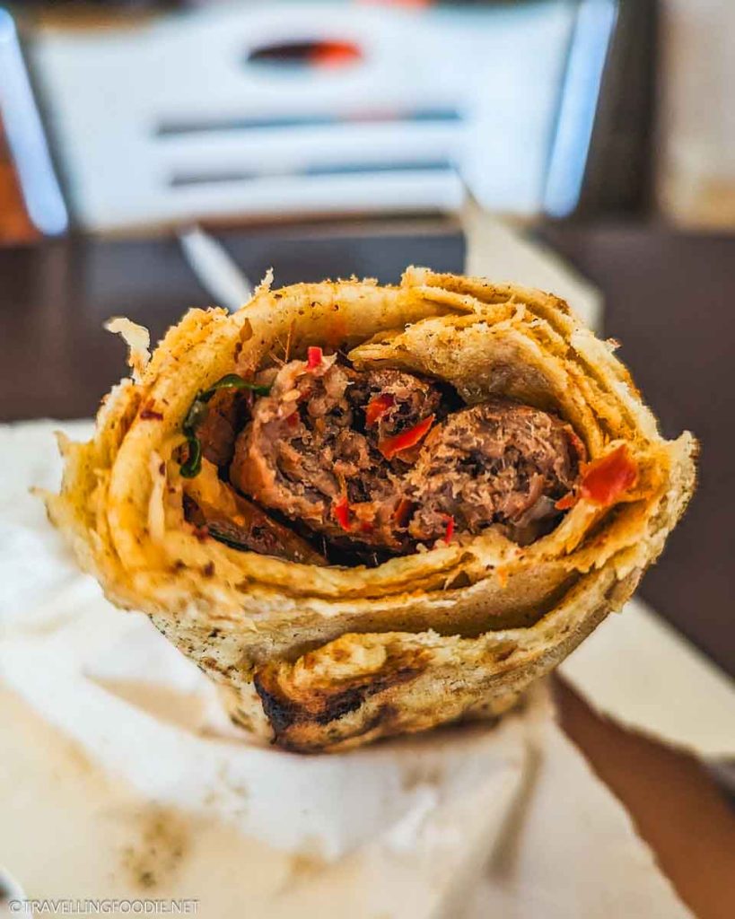 Adana Durum at Maribo Corba Restaurant in Antalya, Turkey