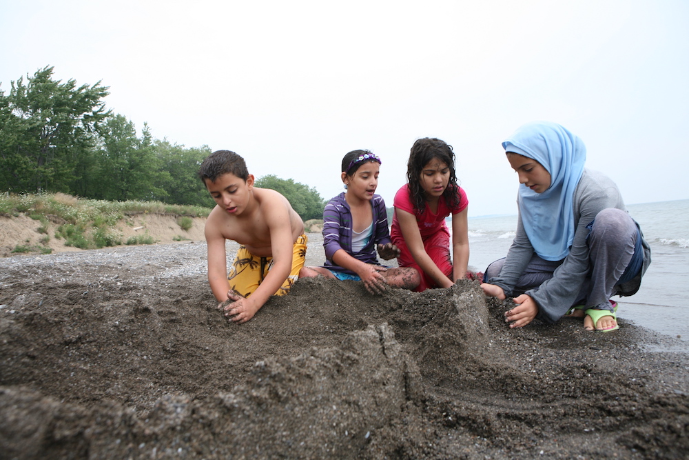 Family Building Sandcastle Wheatley Provincial Park