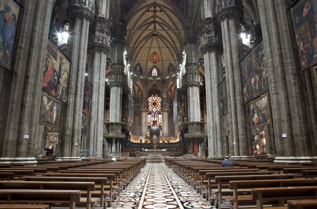 Interior of the Milan Duomo