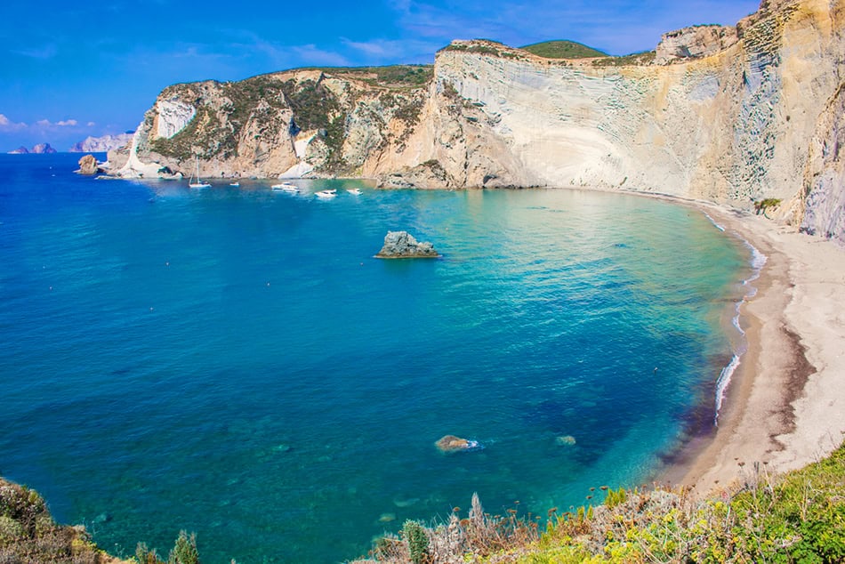 Ponza island in Italy