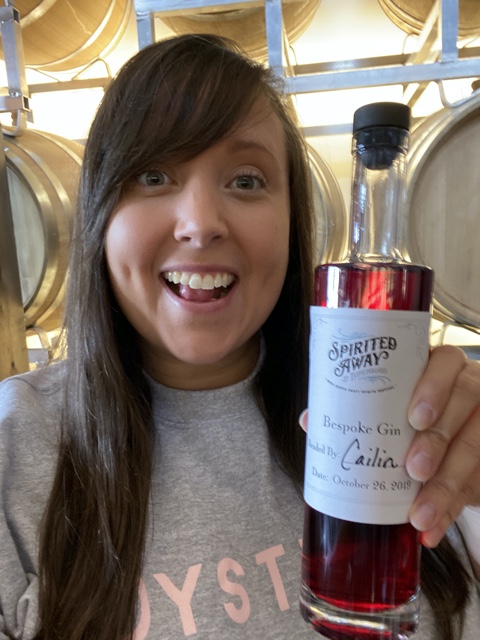 Cailin making gin at the Ironworks Distillery - Nova Scotia Craft Spirits Festival