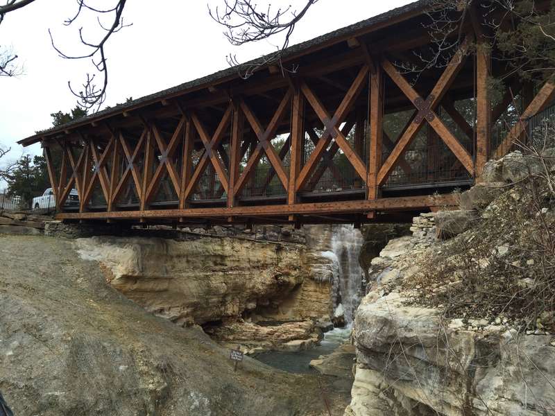 Wooden bridge in Branson Missouri