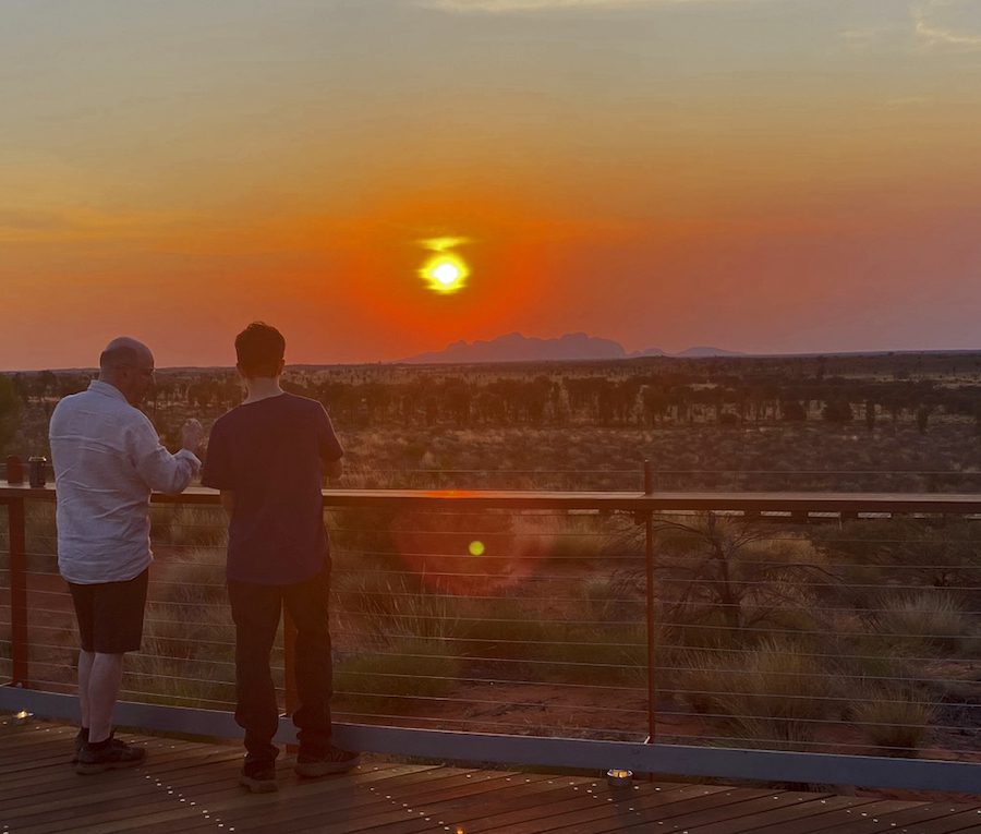 The sun sets on Kata Djuta.