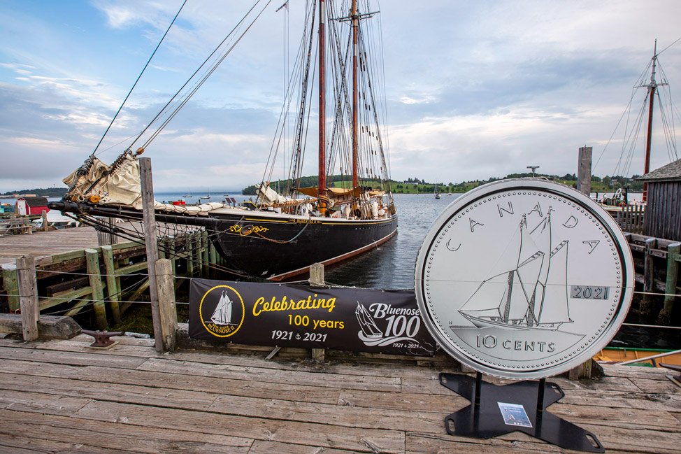 Bluenose in Lunenburg Port