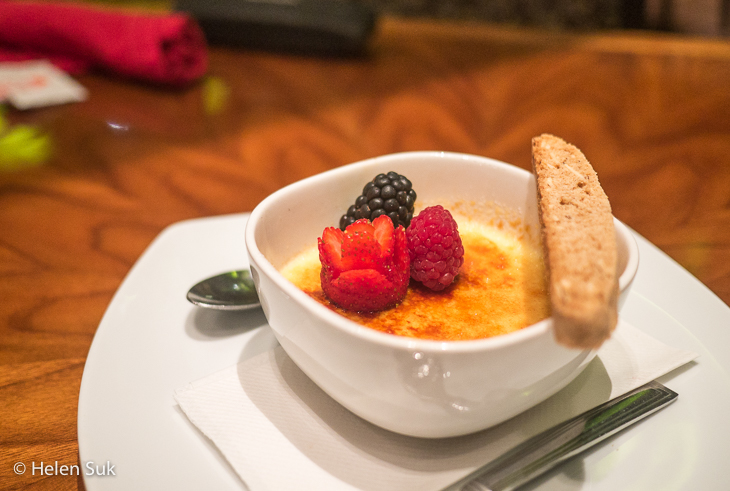 Crème Brûlée Dessert at Cedar Restaurant, Casino Rama Resort