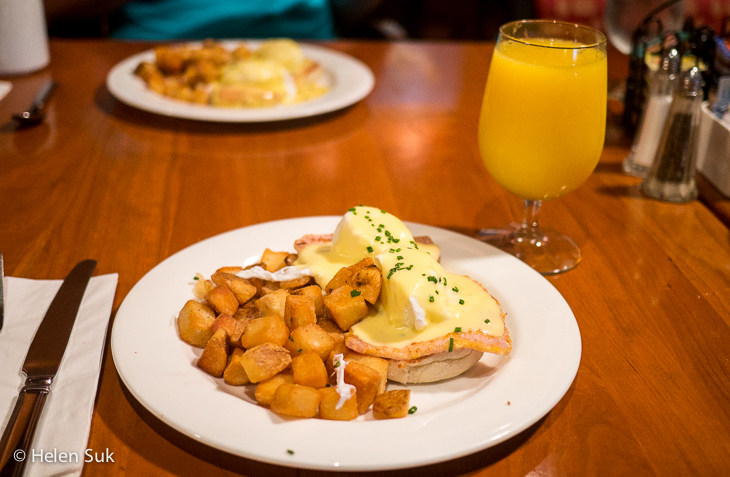 Eggs Benedict Breakfast at The Weirs Restaurant, Casino Rama Resort