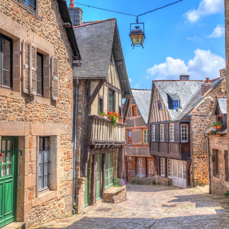 Street in Brittany, France