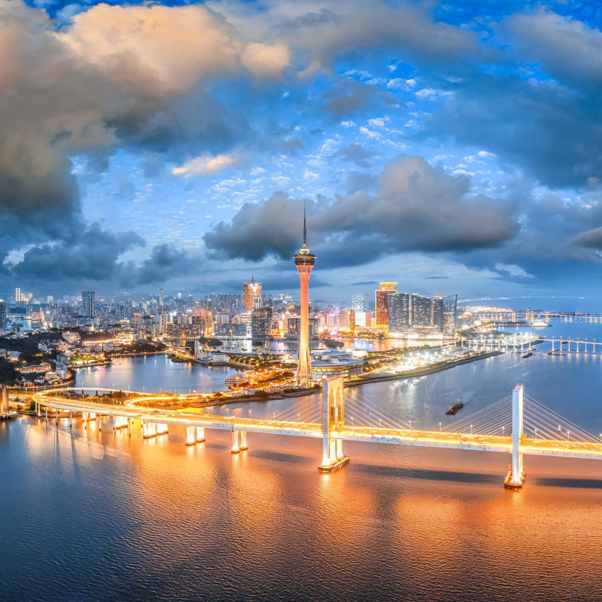 Aerial view of Macao, China