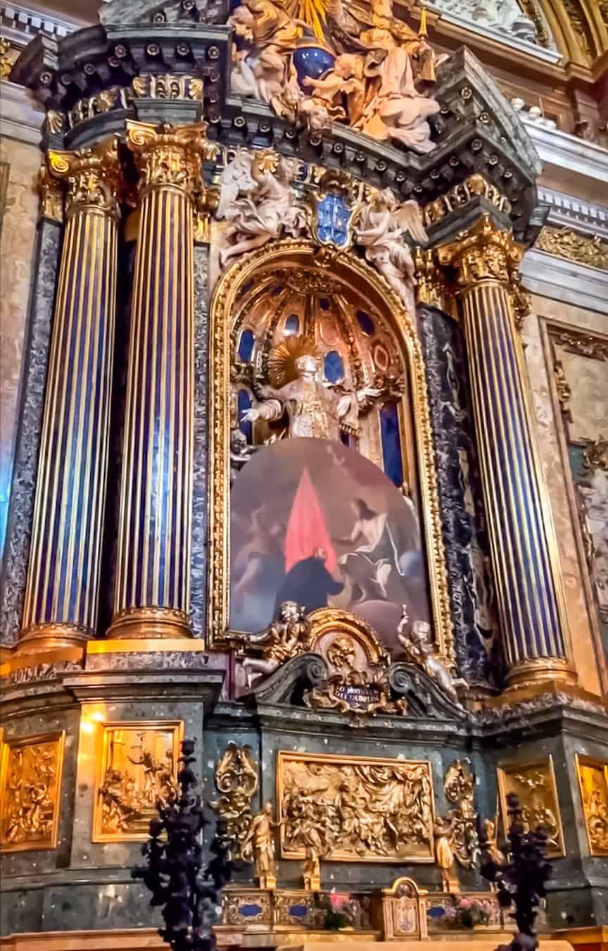 Macchina Barocca (Baroque Machine) in Chiesa del Gesù in Rome, Italy