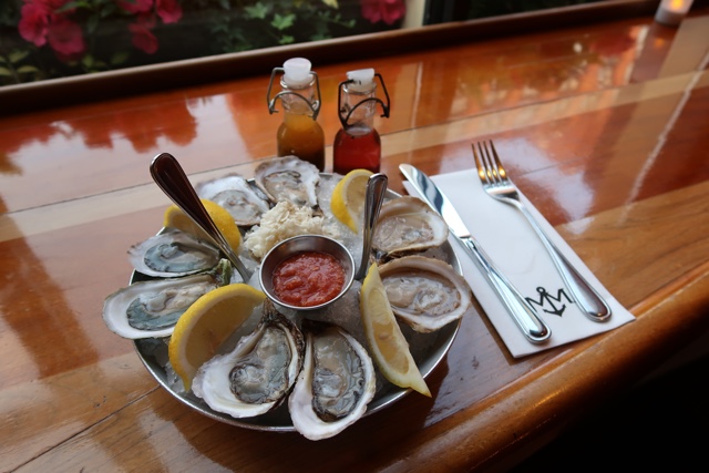 Oysters at the Merchantman Restaurant in Charlottetown