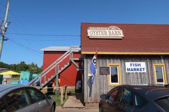 The Malpeque Oyster Barn in Malpeque Bay, Prince Edward Island