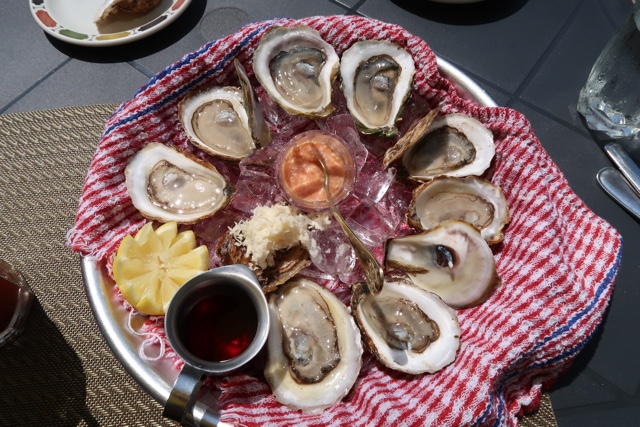 Various Malpeque Oysters at the Landmark Oyster House, Victoria by the Sea