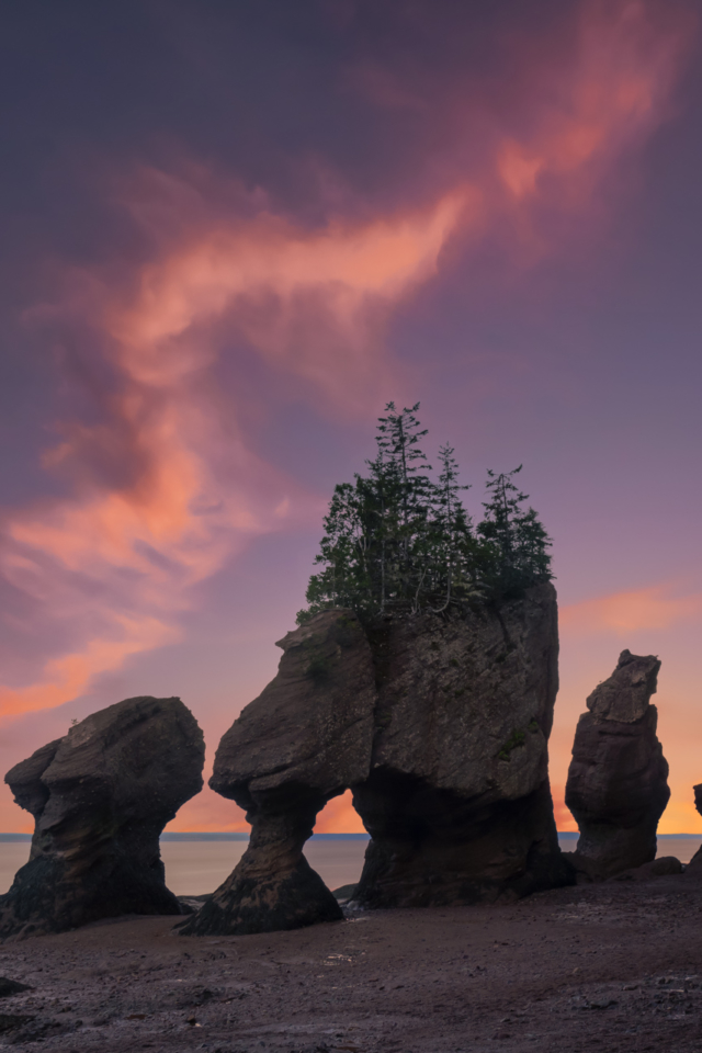 Hopewell Rocks in New Brunswick