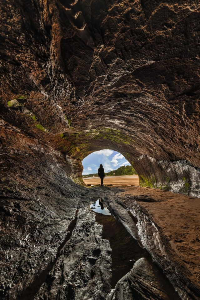 Sea Caves at Saint Martin near Saint John New Brunswick