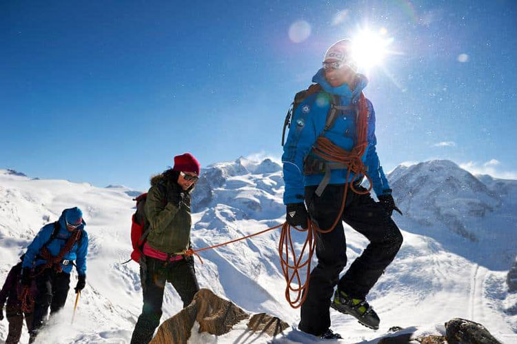 Breithorn is one of the easiest 4,000-meter climbs in Switzerland