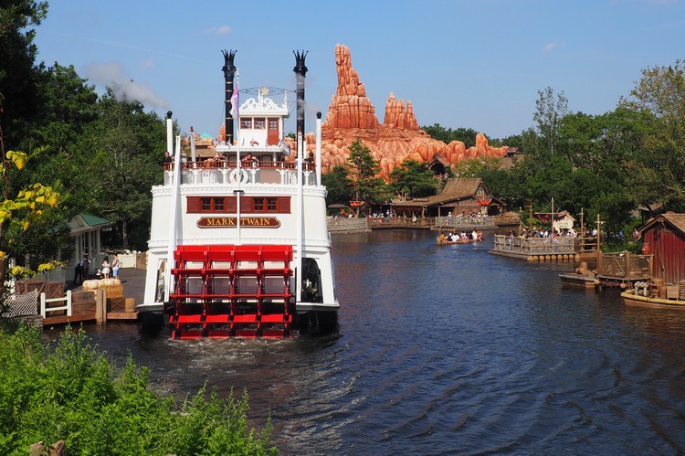 Mark Twain Riverboat in Westernland inside Tokyo Disneyland Japan