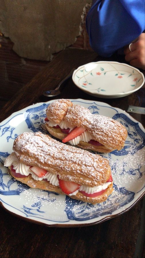 Strawberry and cream filled pastry at The Mackenzie Room