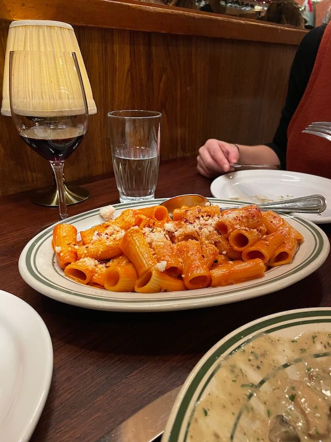 Rigatoni alla Vodka at Pepino's Spaghetti House