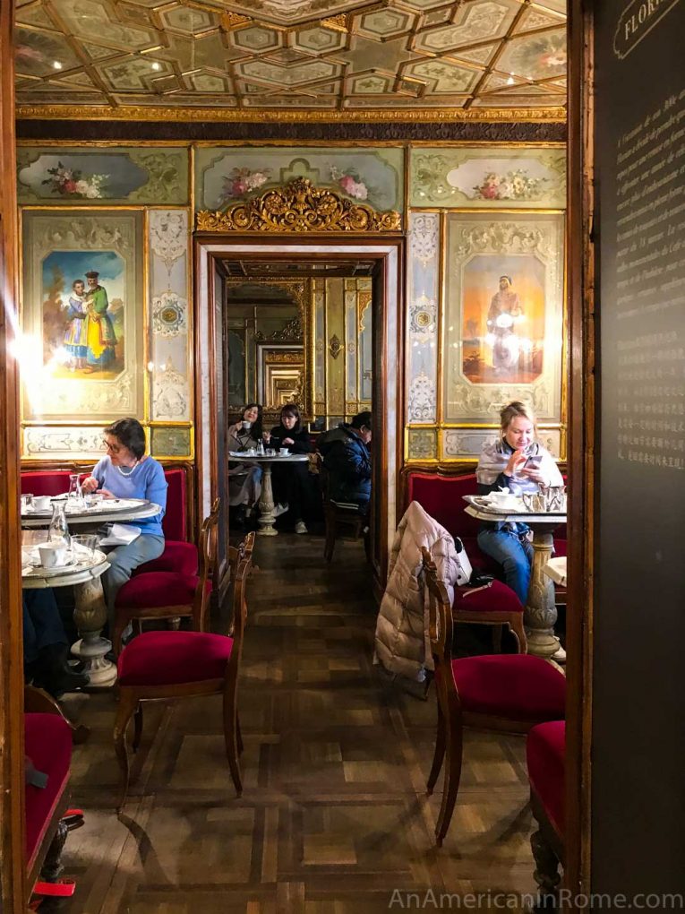 Diners at Caffé Florian