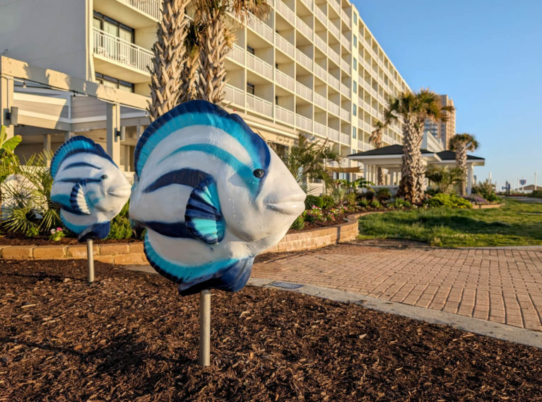 Public Art Fish Sculptures Along the Virginia Beach Boardwalk :: I've Been Bit! Travel Blog