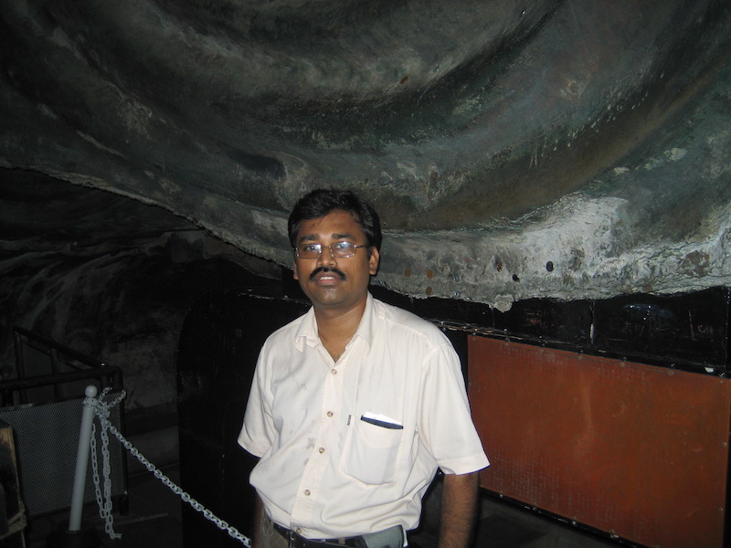 Mjothi Inside the Kamakura Buddha statue in Japan