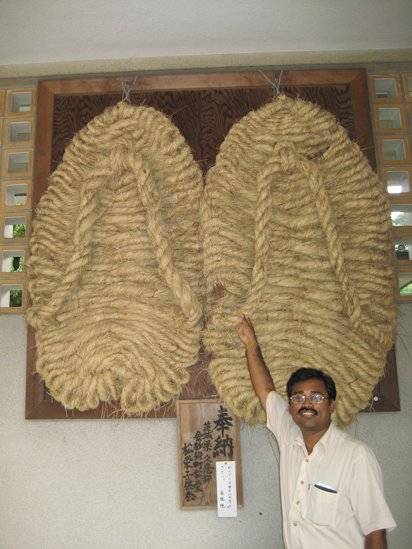 Giant Slippers in Kamakura in Japan