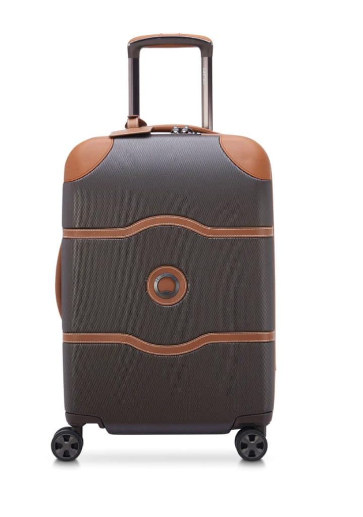 Delsey hard case in brown