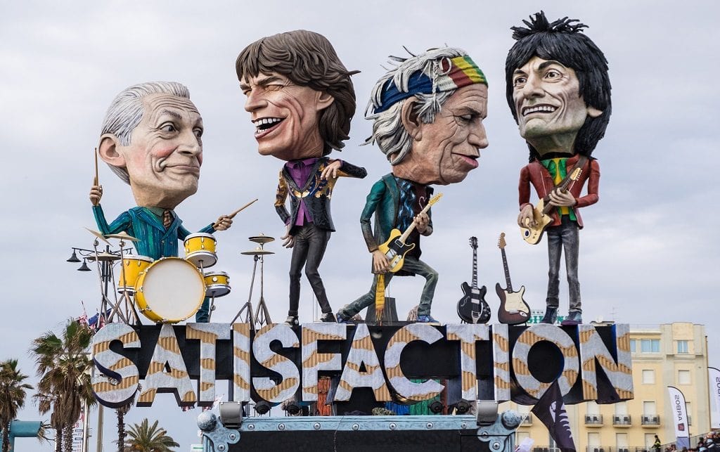 Rolling Stones float at Carnival in Viareggio