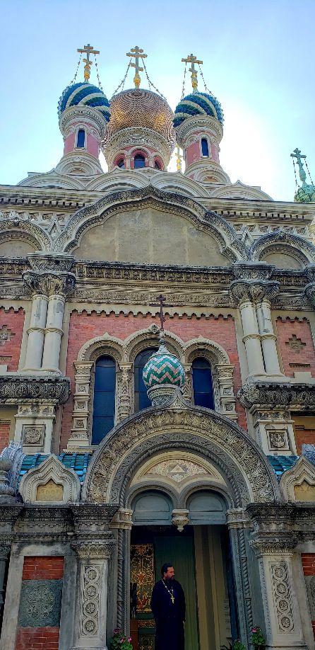 Intricate artwork at the Russian Orthodox Church