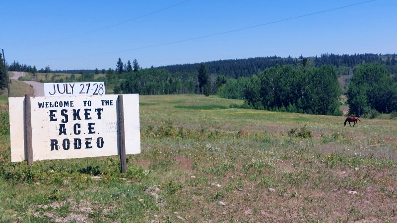 Esket Ace Rodeo near Alkali Lake on Meadow Lake Dog Creek Road