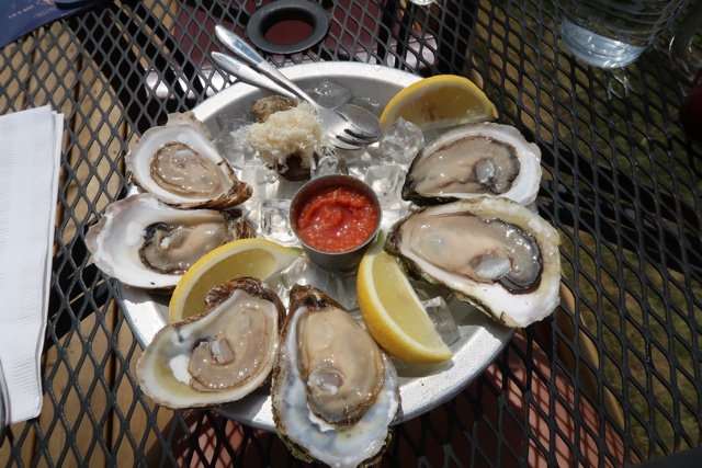 Fresh PEI oysters served with grated horseradish, lemon, and seafood sauce