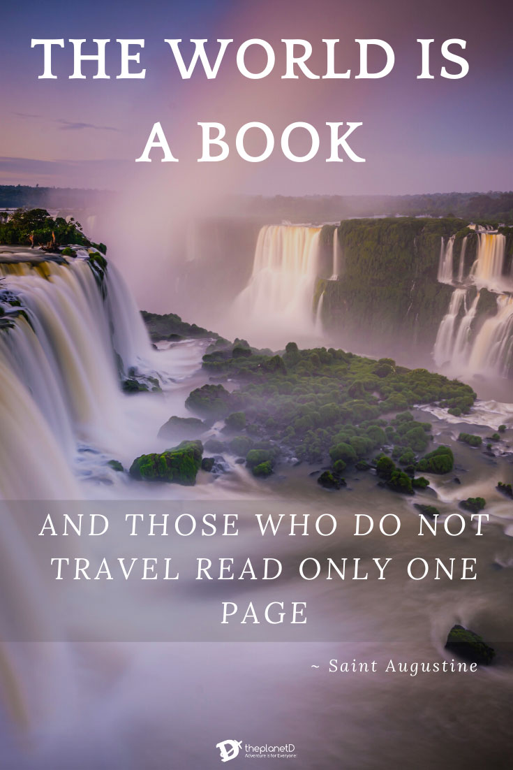 travel quotes The World is a book and those who do not travel read only one page by Saint Augustine