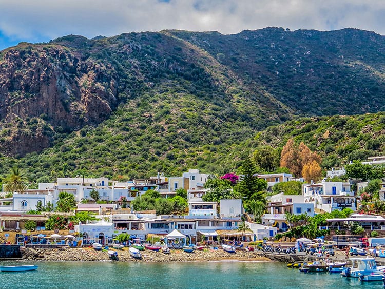 View of the island of Panarea, Aeolian Islands, Italy