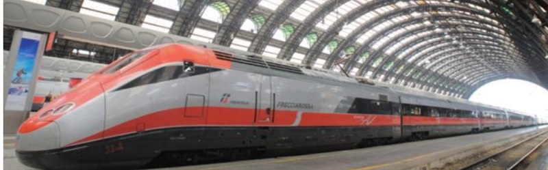 Frecciarossa train from Lecce to Rome