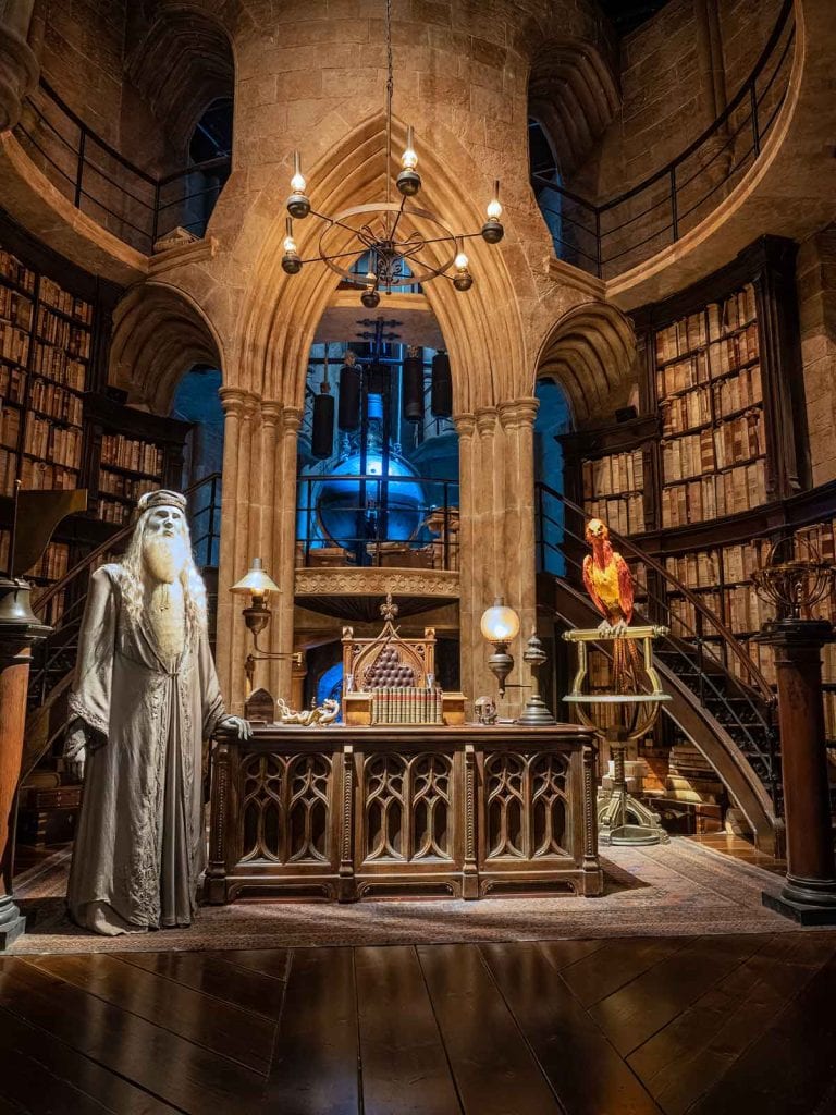 Dumbledore's office at the Making of Harry Potter