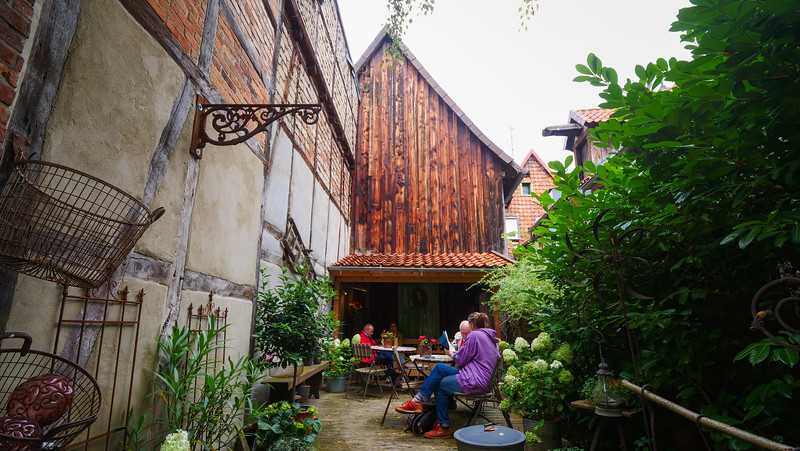 The hidden courtyard at Alter Provisor in Celle