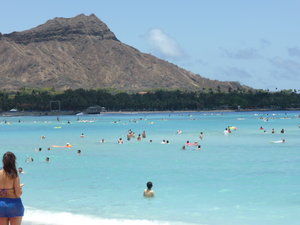 Diamond Head from Waikiki Beach