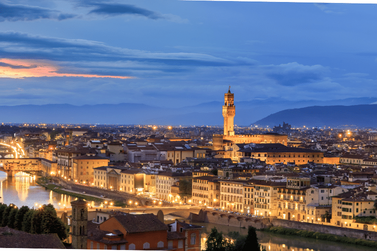 Sunset view from Piazzale Michelangelo Florence