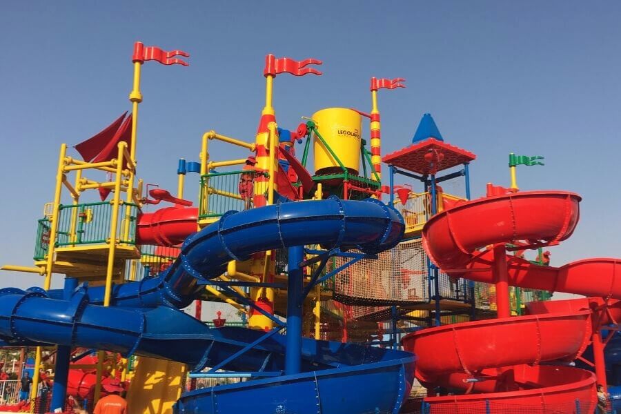 Dubai Legoland waterpark slides