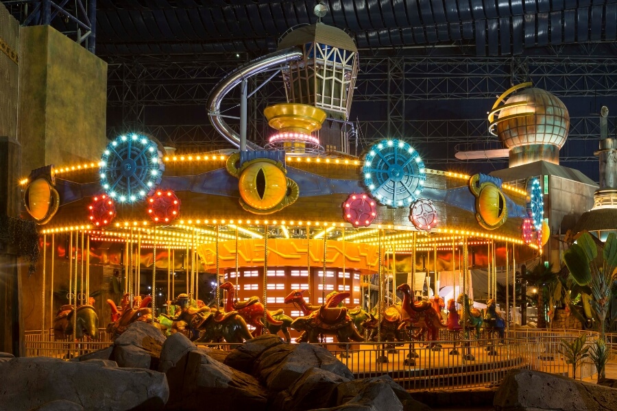 Carousel ride in IMG Worlds of Adventure