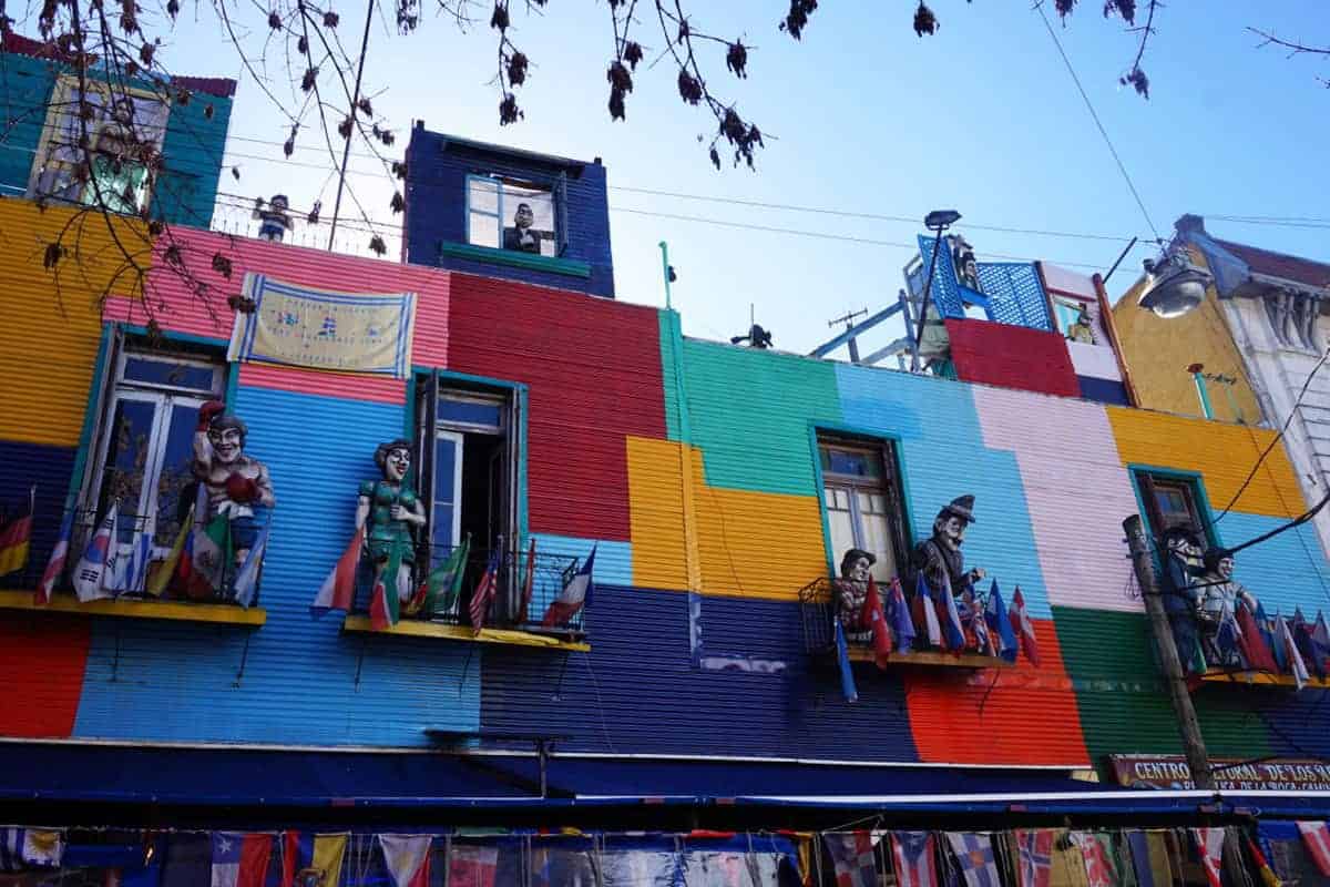 Colorful houses in La Boca, Buenos Aires