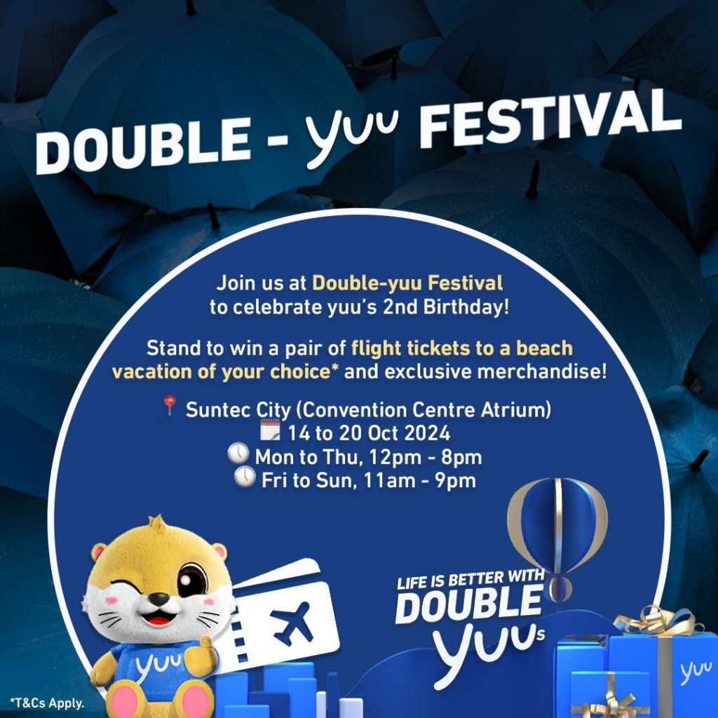 yuu Rewards Club Celebrates 2nd Birthday with the Double-yuu Festival: Epic Deals, Rewards, and a Chance to Win Flight Tickets - Alvinology