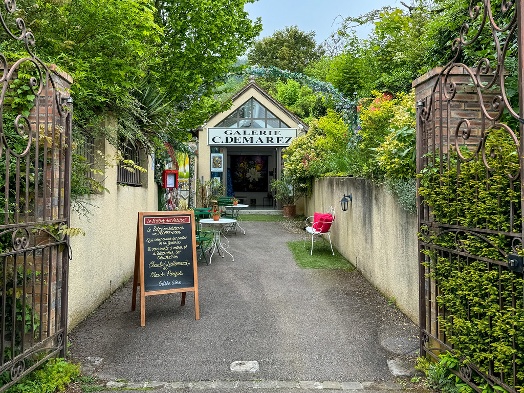 Village scene in Giverny, France