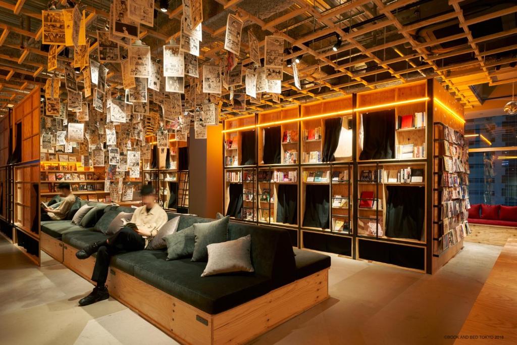 Most Unique Cool Hotels Japan - Book And Bed Tokyo Shinjuku 1