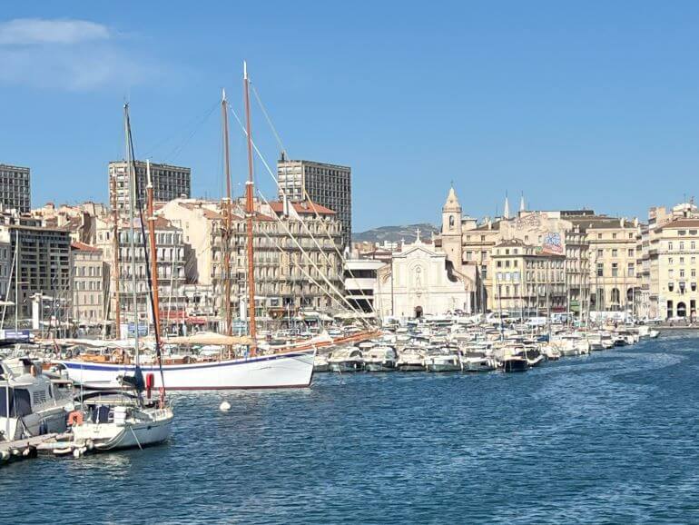 Boats in the Old Port of Marseille, France