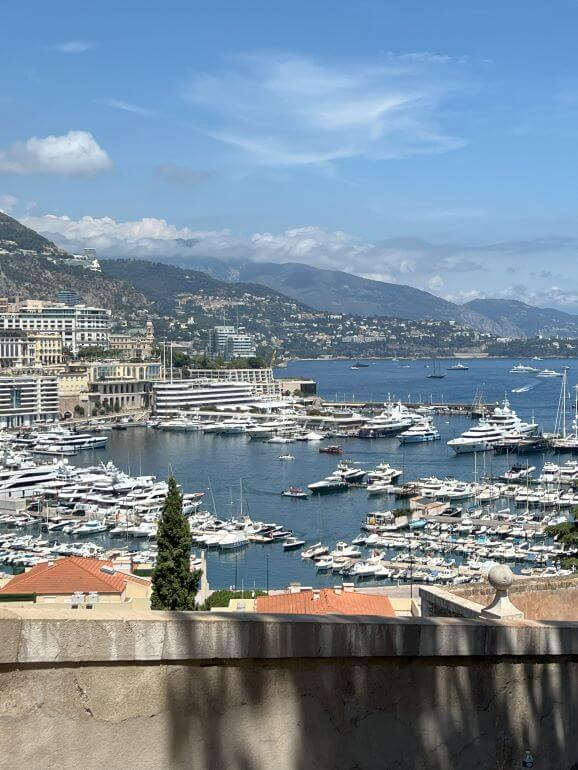 Port of Monte Carlo, Monaco seen from Monaco City