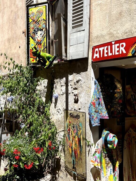 Art studio and gallery in St-Paul de Vence, France